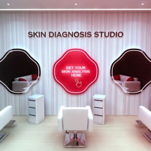 THE SKIN DIAGNOSIS Im Hautanalyse Studio wird mithilfe eines Fragenkatalogs die persönliche J-Beauty-Routine ermittelt und zusammengestellt.