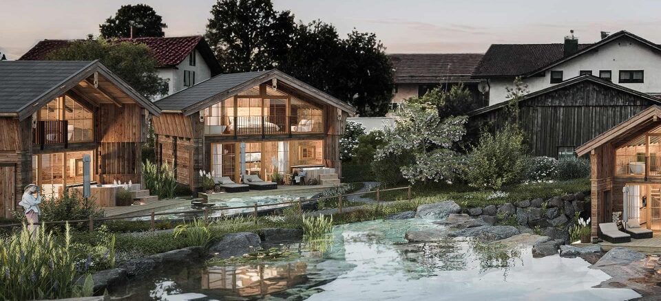Abenddaemmerung-am-Naturbadesee-Alpzitt-Chalets